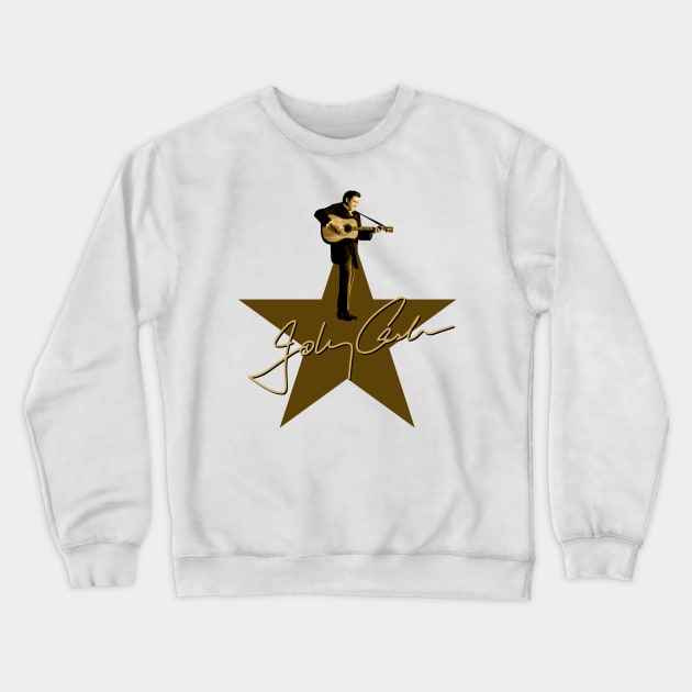 Johnny Cash - Signature Crewneck Sweatshirt by PLAYDIGITAL2020